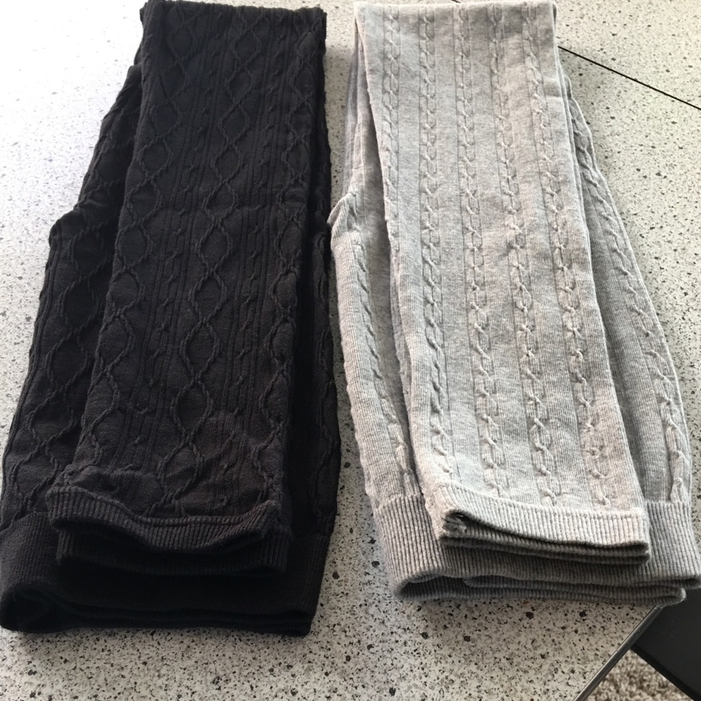 Fleece knit leggings